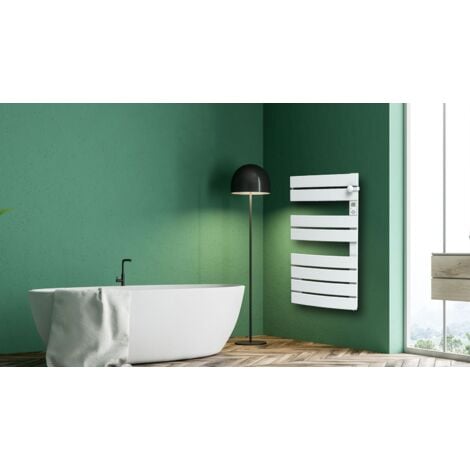 Sèche-serviettes LCD Sans fluide Blanc 750W NINA