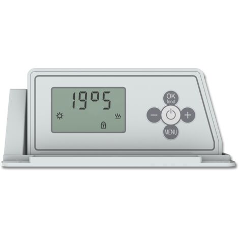 Radiateur Électrique LCD Fonte + Film Blanc 1500W SUVA