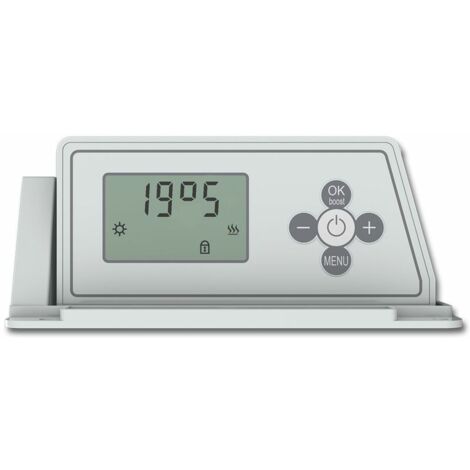 Carrera radiateur a inertie Fonte Double coeur Fonte + Film LCD 2000W - plat - Blanc