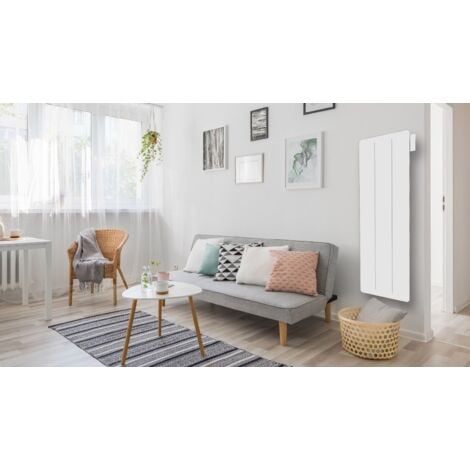Radiateur Électrique Vertical LCD Céramique Blanc 1500W YOX VERTICAL