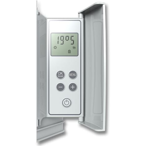 Radiateur Électrique Vertical LCD Céramique Blanc 1500W YOX VERTICAL
