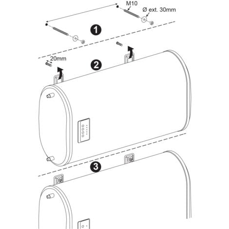 CHAUFFE-EAU 93L Pour 4 à 5 personnes - Blanc