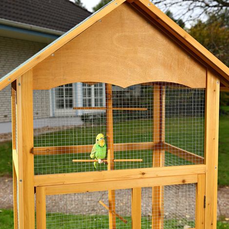 Pajarera jaula para pájaros casa de pájaros de madera habitación de pájaros  jaula de loros nido casita para aves jaula para canarios