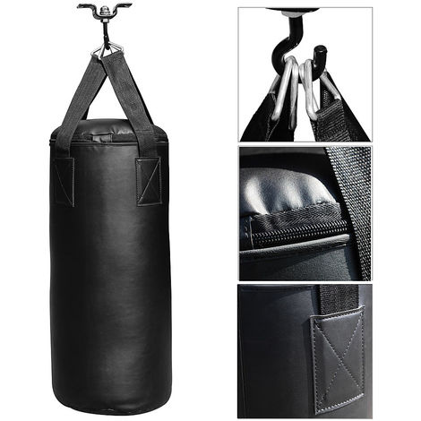 Set de boxeo Saco de boxeo relleno 10kg + soporte + guantes + Vendaje saco  de