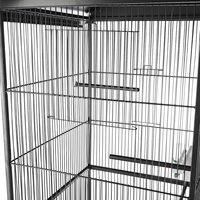 Pajarera jaula para pájaros casa de pájaros de Metal XXL Alto habitación de pájaros jaula de loros nido casita para aves jaula para canarios