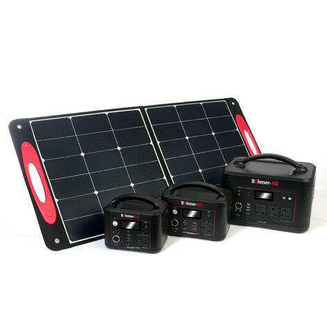 Valise Panneaux Solaire Portable 12V 100W