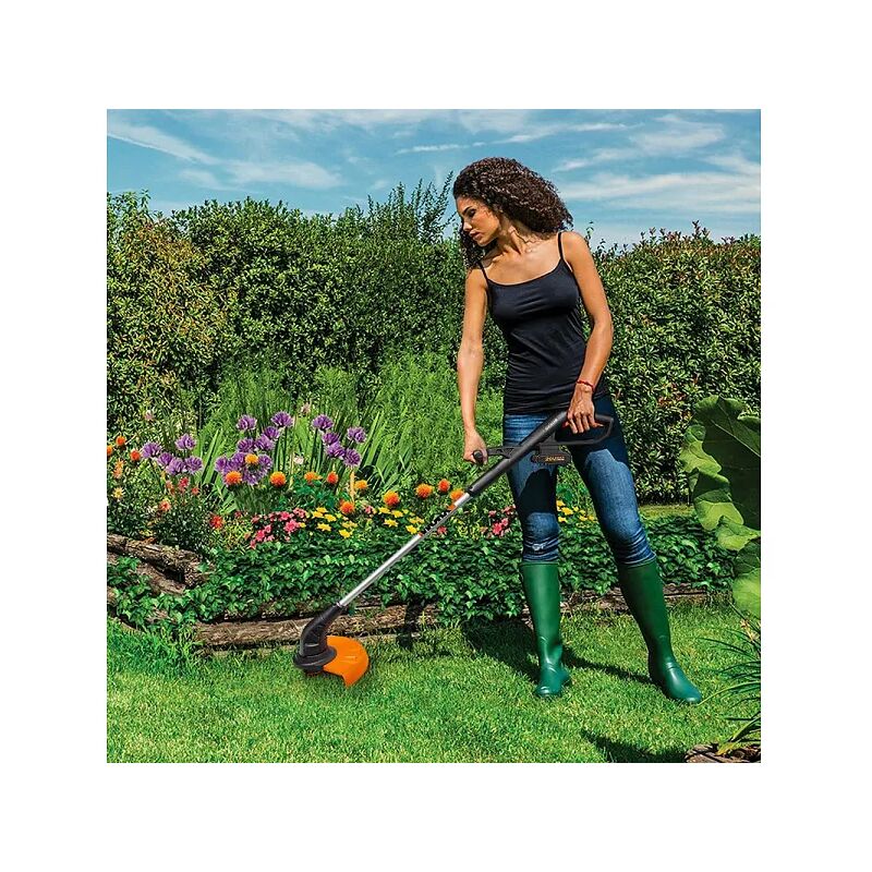 Tagliabordi A Batteria 20V, Stelo Regolabile, Diametro Taglio 23 Cm, Filo 1.6 Mm, Inclinazione 90°, Batteria Inclusa