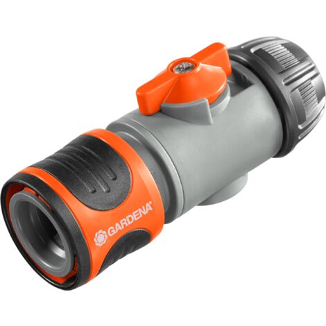 GARDENA Raccordo regolatore "acqua-stop", per tubi da 13 mm (1/2") e 15 mm (5/8") (2942-20)