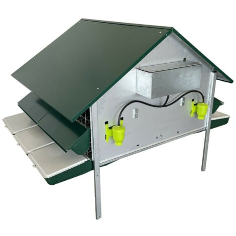 Pollaio per galline ovaiole 100125 Ropet tetto verde scuro