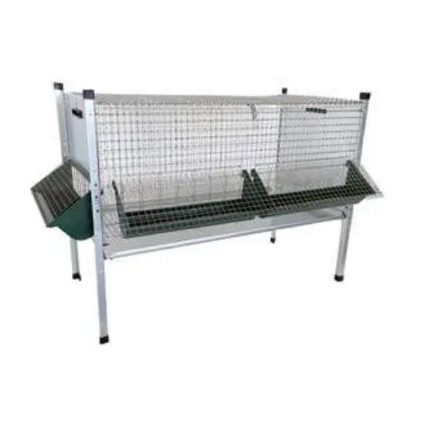 Gabbia per pollastrelli Ropet da interno ed esterno sovrapponibile 9kg - Mangiatoia laterale
