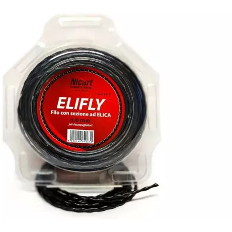 Filo decespugliatore Elifly Nicart diametro 3mm x 45mt o 4mm x 26mt - 3,00mm - 45mt