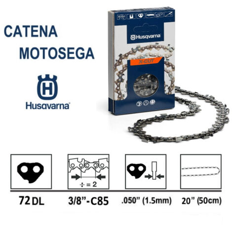 CATENA HUSQVARNA ORIGINALE PER MOTOSEGA - C85 PASSO 3/8-1,5 CATENA HUSQVARNA ORIGINALE PER MOTOSEGA - C85 PASSO 3/8-1,5