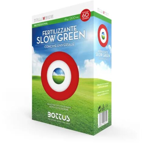 Fertilizzante universale Slow Green 4Kg Bottos NPK per prato piante e alberi (1/6)