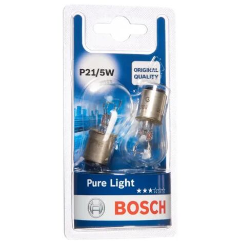 Lampadine auto P21/5W Pure Light 12V 21/5W BAY15d Bosch x2 (1/4)