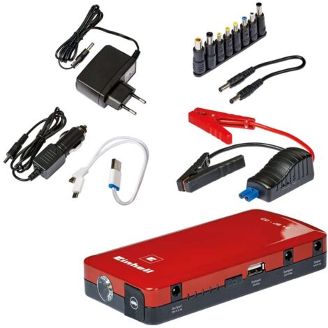 Avviatore emergenza auto CC-JS 12 con accumulatore Einhell 12V 400A USB