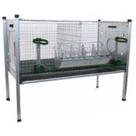 Conigliera Eko 200006 Ropet 2 scomparti ingrasso cm 102x51x42/80 sovrapponibile