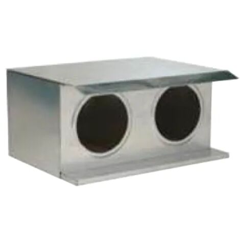 Nido 1604 Ropet due fori 47x27cm tetto piano zincato sovrapponibile
