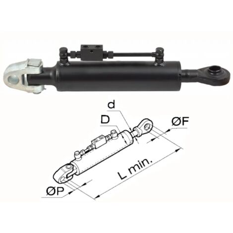 Braccio 3 punto idraulico Cermag trattori SAME lunghezza 430-680 mm - 50660
