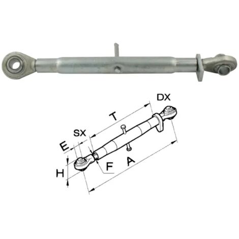 Braccio terzo punto meccanico C1 filetto M27x3 completo - 50016