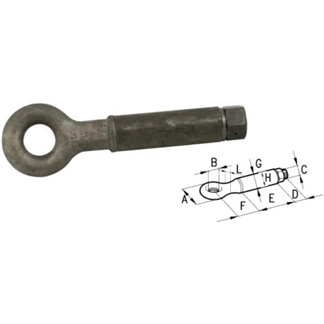 Occhione girevole per timone portata traino da 2500 a 20000 kg Cermag - 60515
