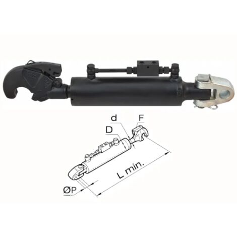 Braccio 3 punto idraulico Cermag trattori SAME lunghezza 430-680 mm - 50762