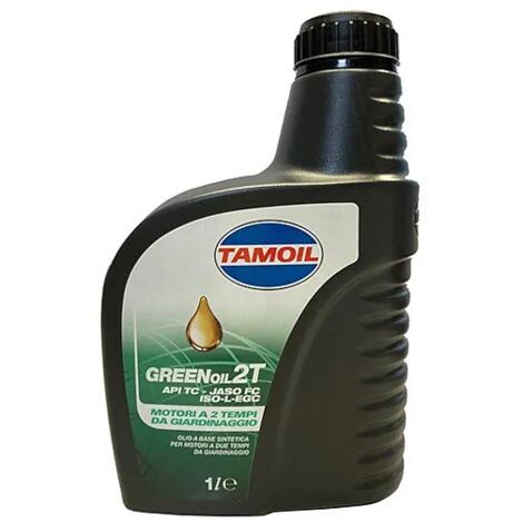 Olio miscela per motori 2 tempi a base sintetica Tamoil Green Oil 2T per attrezzi da giardino
