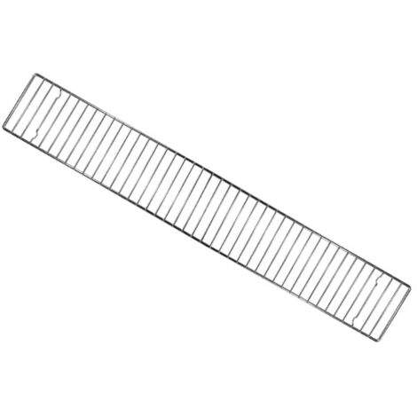 Griglia 80 BBQ Lisa ferro cromato 15x80cm compatibile cuocispiedini da 80cm
