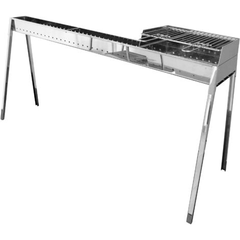 Cuoci Arrosticini a Carbone 140 cm con Barbecue Lisa Luxury Milano Grill 100+40