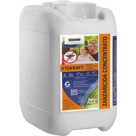 Stocker Etokraft repellente zanzaricida anti-zanzare confezione da 5 L