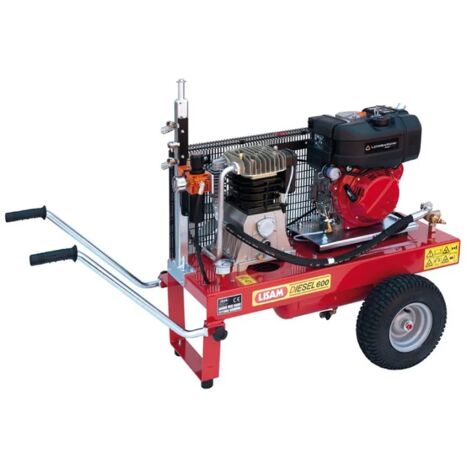 Motocompressore Lisam LM 600 Diesel AE motore Lombardini avviamento elettrico