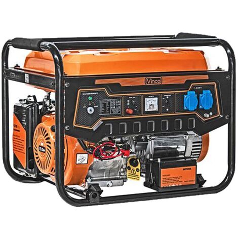 GENERATORE ELETTRICO VINCO 5,50 KW 390 CC BENZINA AVVIAMENTO ELETTRICO 24314