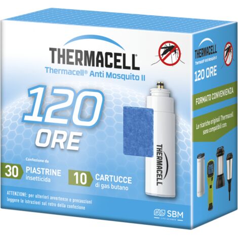 THERMACELL - Ricarica 120 ore (10cartucce gas butano + 30piastrine