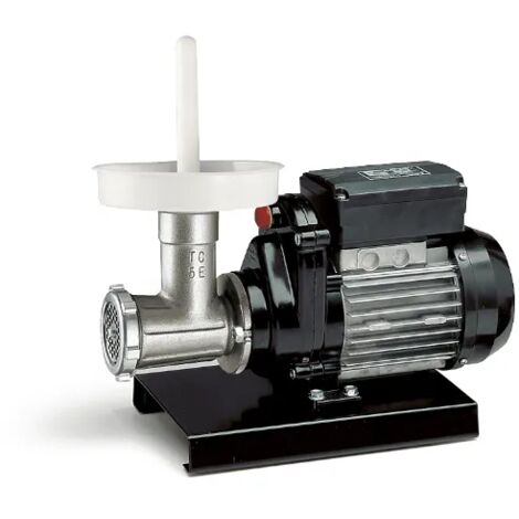 Reber 9502N Tritacarne Elettrico N.5 400W Ghisa Stagnata capacita' 30-50 Kg-h colore Nero Grigio