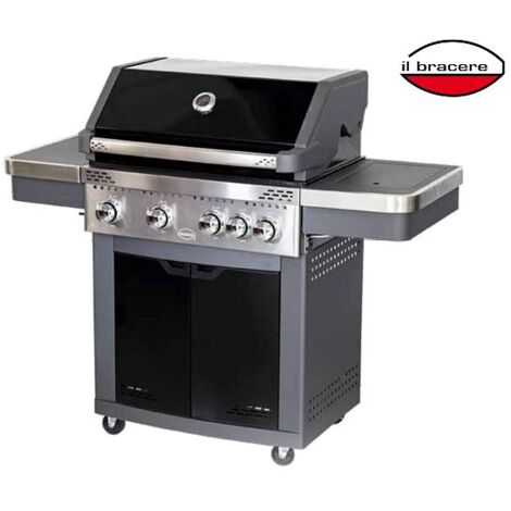 Barbecue a gas Generation Funpro porcellanato 4 bruciatori 1 fornello laterale