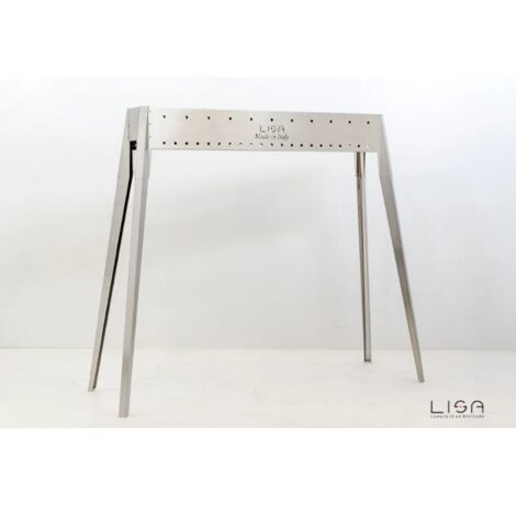 Barbecue a carbone per arrosticini Lisa Miami 800 in acciaio inox