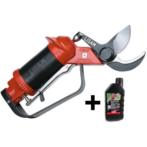 Forbice da potatura pneumatica Lisam Sly per frutteto e oliveto con olio Slip - Forbice + Innesto rapido 1/4