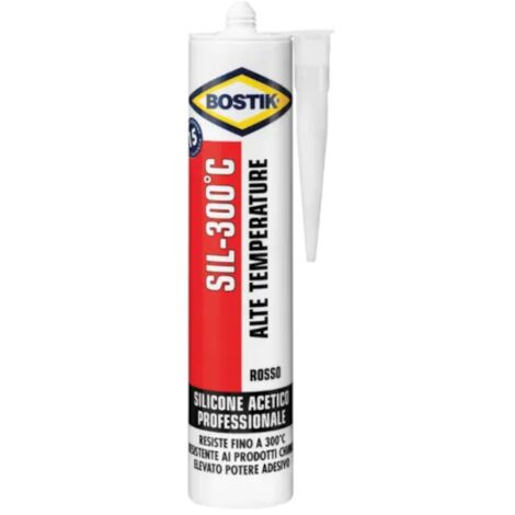 Silicone acetico professionale Bostik Sil-300AAcirc°C alte temperature