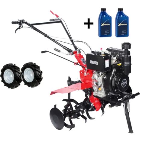 Motozappa pesante diesel Dunsch DU43418-115D31S con motore 418cc 9Hp fresa 116cm