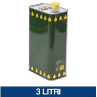 Contenitore per olio in banda stagnata con tappo ermetico e maniglia - 3 Lt