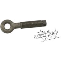 Occhione girevole per timone portata traino da 2500 a 20000 kg Cermag - 60506
