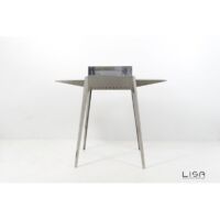 Barbecue a carbone Lisa Etna Mini portatile in acciaio inox