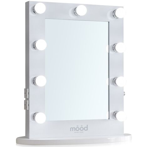 MOOD Hollywood Mirror 65cm x 50cm, Dressing Table or Wall Mounted, Vanity Mirror