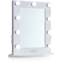 MOOD Hollywood Mirror 65cm x 50cm with Bluetooth Speakers, Dressing Table or Wall Mounted, Vanity Mirror