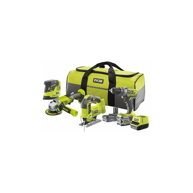 Ryobi R18CK4B-252S - Kit 4 outils 18V