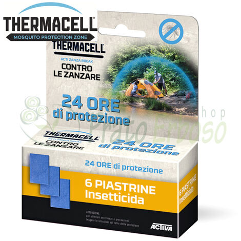 Recharge de 30 plaquettes insecticides 24h – Compatible Thermacell Backpacker – Protection jusqu'à 20 m² – Libération progressive du principe actif – Activa