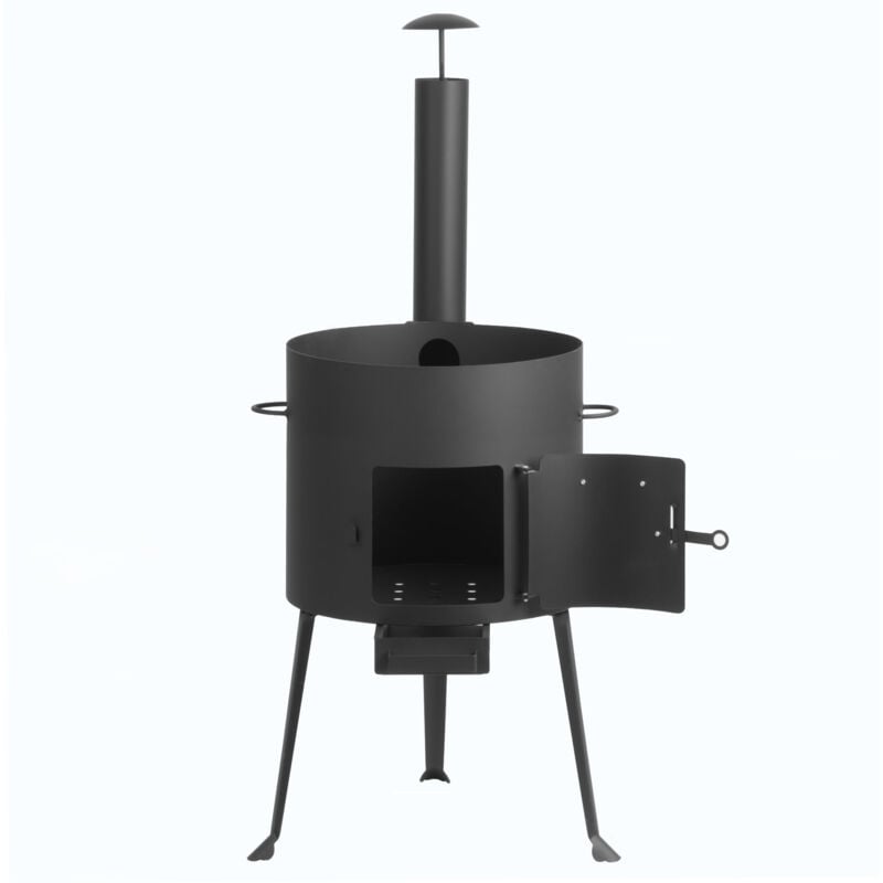 4BIG.fun Kazan Oriental 30 L (18 L) Avec Louche En Aluminium Kazan Poêle à Viande Cocotte Asia Cocotte Cuisine Des Champs Chaudière à Goulasch Déco Poêle à Viande