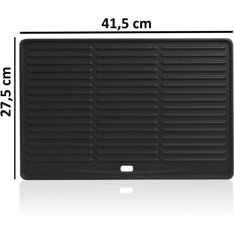 Rabais : BBQ-Toro 2 grilles de cuisson en fonte émaillée I plaque en fonte I 41,5 x 27,5 cm