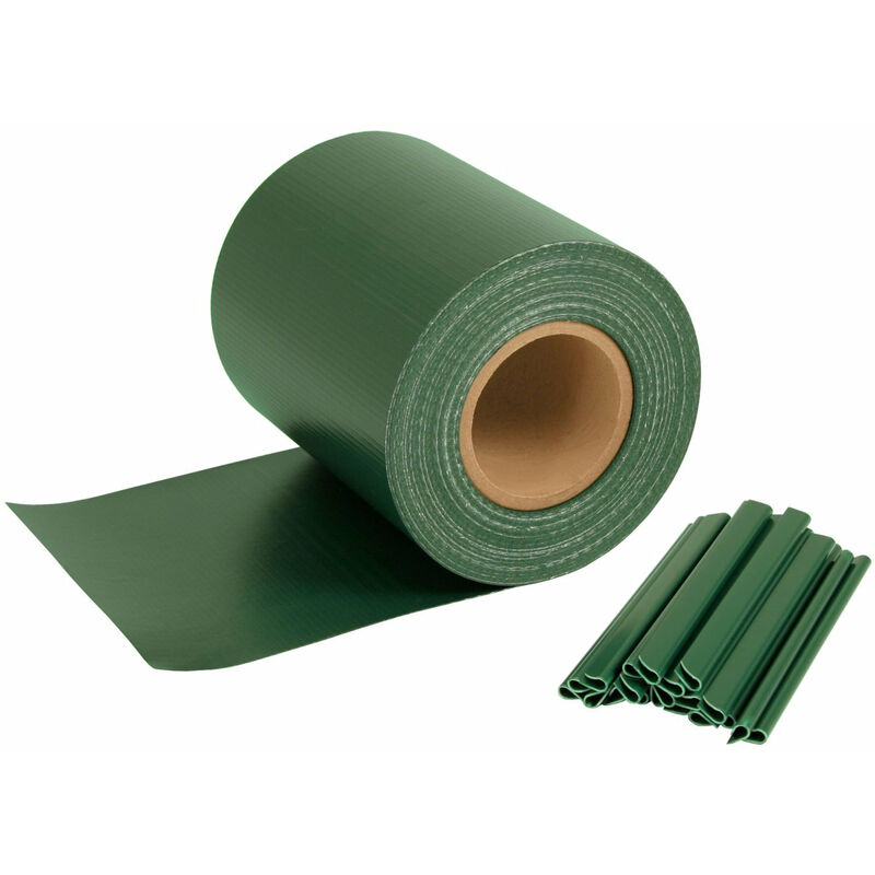 Bande d'intimité pour tapis à double tringle  70 m x 19 cm  vert