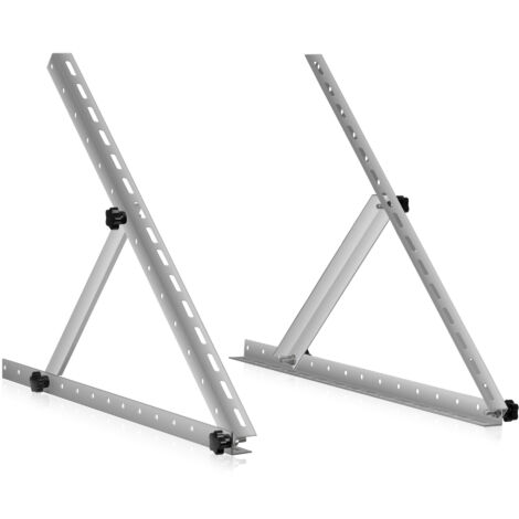Support de panneau solaire en aluminium Zelsius, de 0 à 90 degrés, pour quatre panneaux, barre de support 71 cm