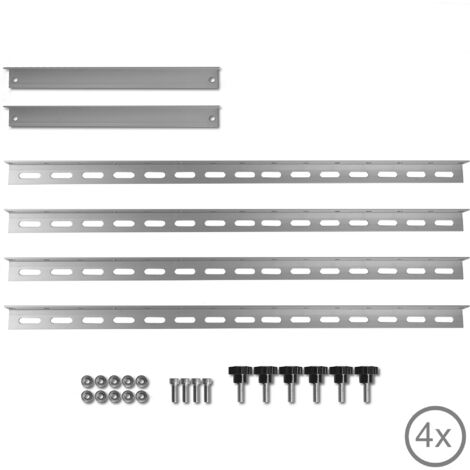 Support de panneau solaire en aluminium Zelsius, de 0 à 90 degrés, pour quatre panneaux, barre de support 71 cm